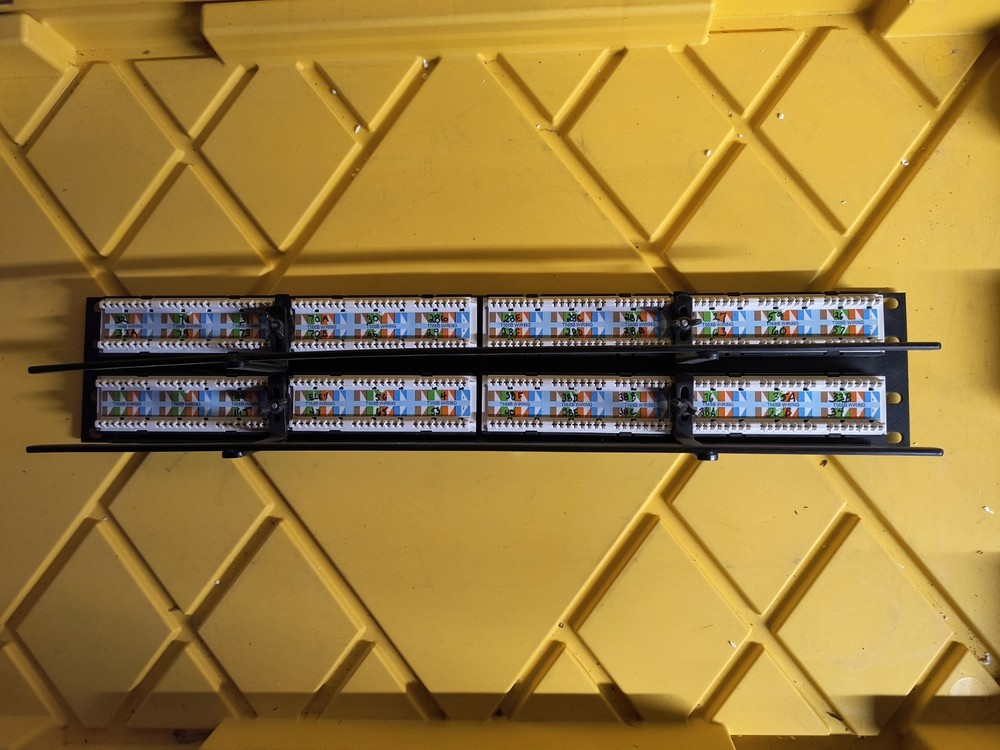 Ortronics OR-PHD66U48 Cat 6 Network Patch Panel. Removed From a working system.