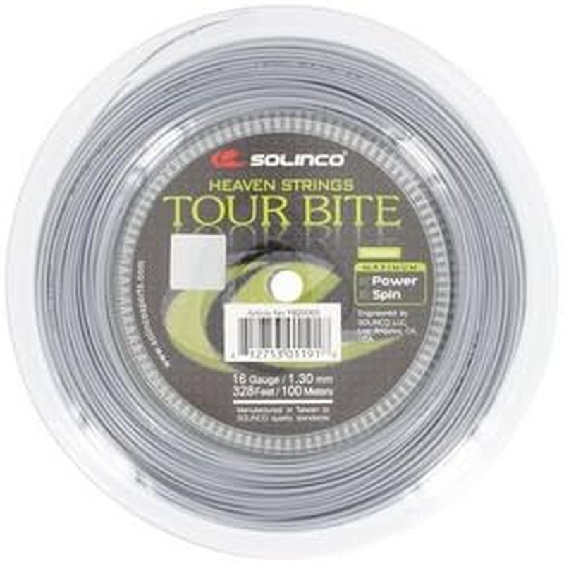 Tour Bite Silver Tennis String Mini Reel - Premium Performance