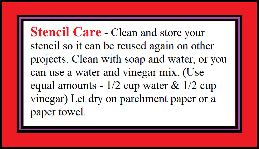 8"x8" Plastic Stencil - Corner (SA364)*****