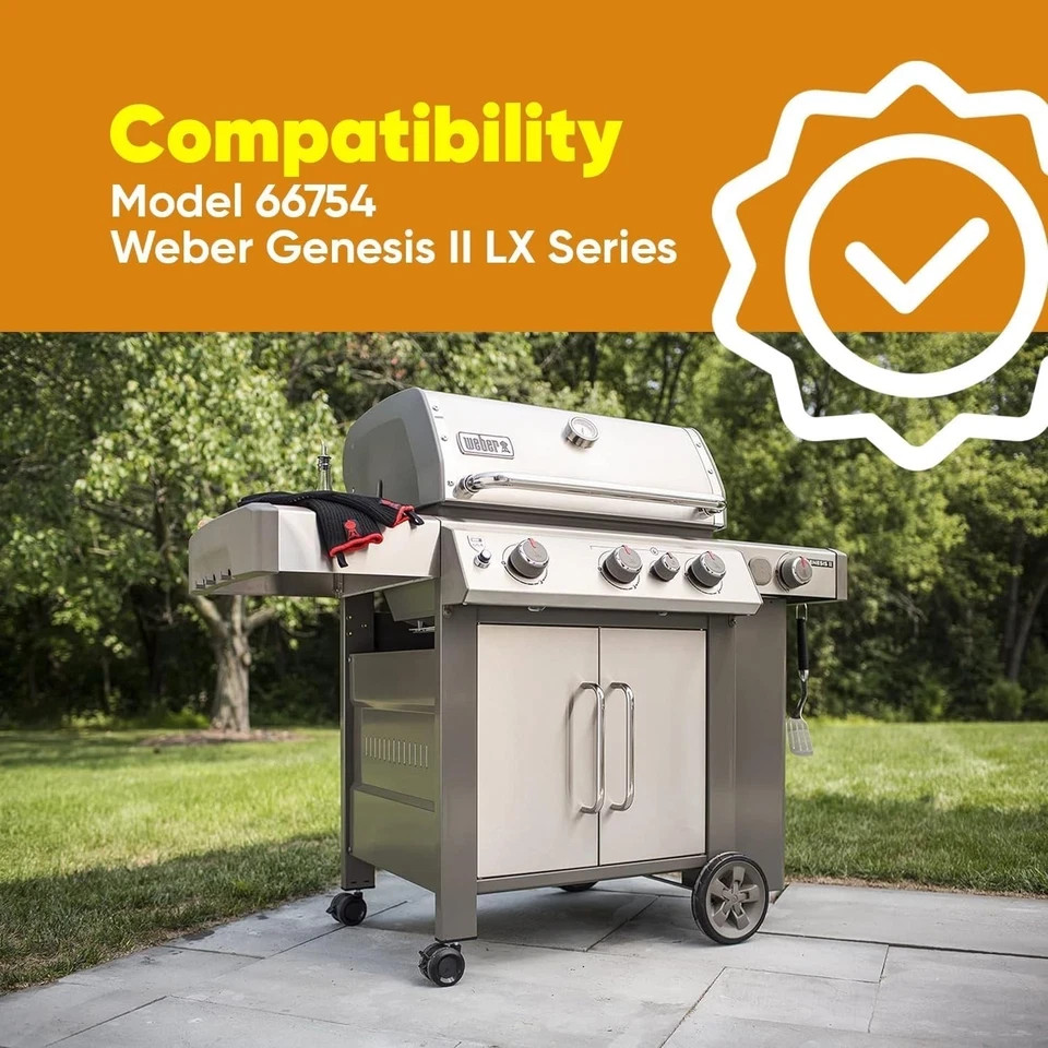 Replacement Control Knobs Compatible with Weber Genesis II 66754 – 2-Pack Gri...