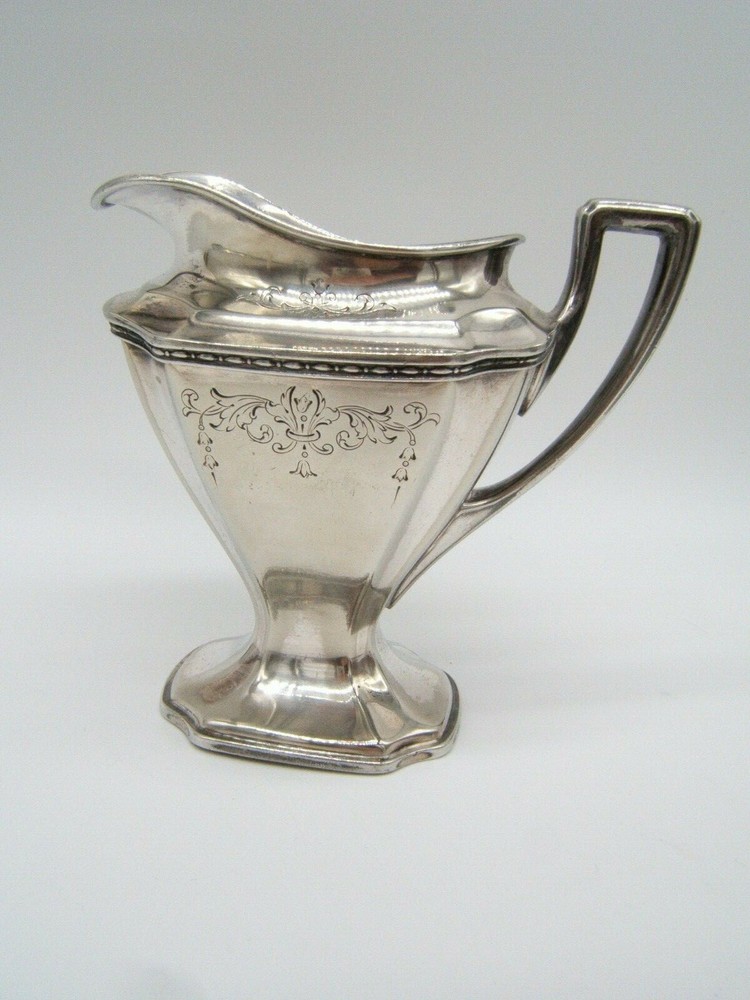 CHIPPENDALE SILVERPLATE CREAMER VGC