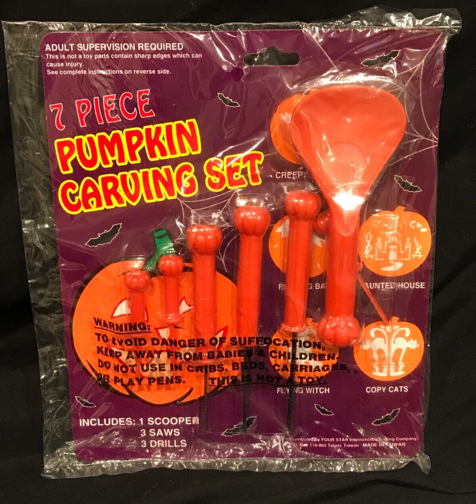 Halloween 7 Piece Pumpkin Carving Set