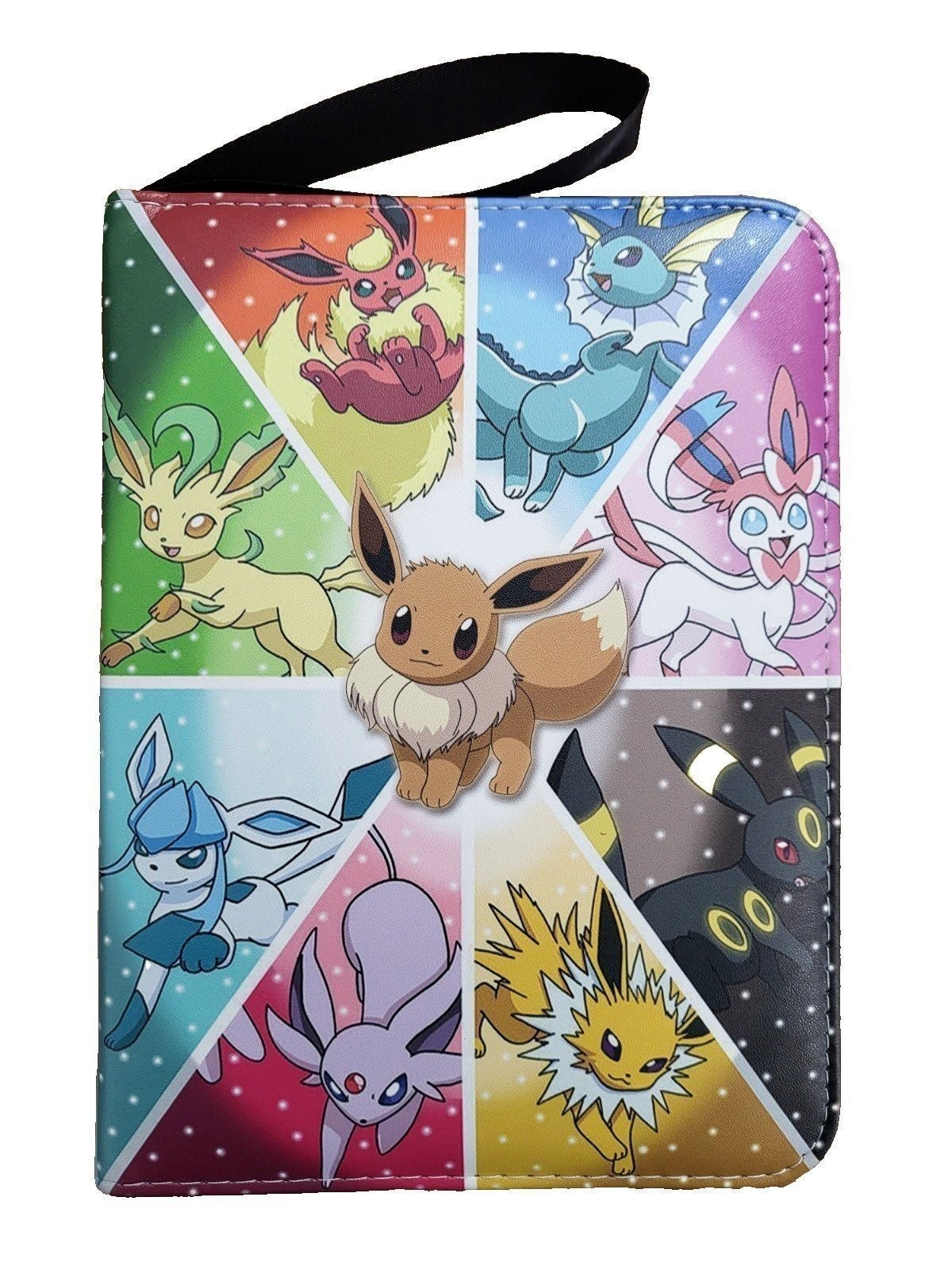Eevee Pokemon Trading Card Binder Holder Case Album Book 50 Sheets TCG 400-Slot
