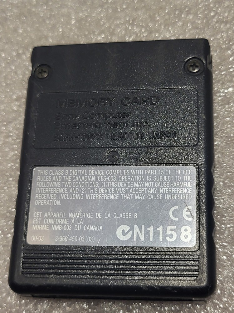 MagicGate 8 MB Memory Card Compatible with PlayStation 2 Ps2 Black Scph-10020