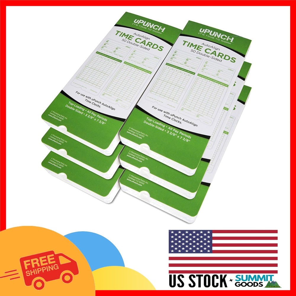 Efficient 300 Time Cards for HN3000 Time Clocks - Streamline Payroll Processing