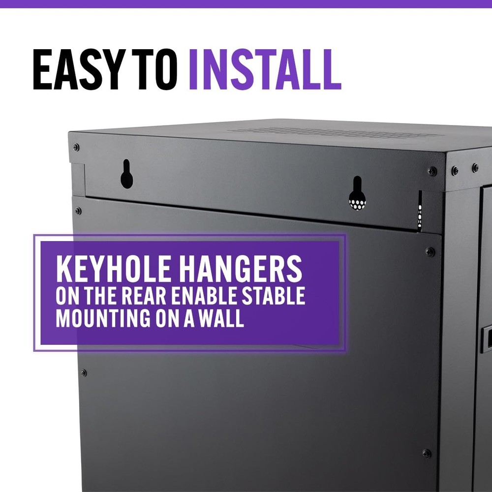 12U Wall Mount Rack Cabinet Knock Down - On-Stage