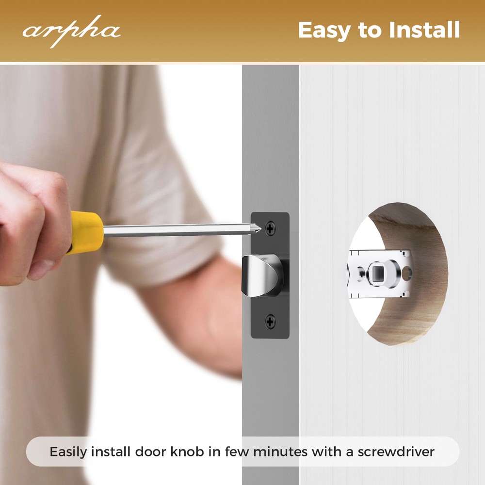 ARPHA Keyless Entry Smart Door Lock+Handle Fingerprint Electronic Keypad App