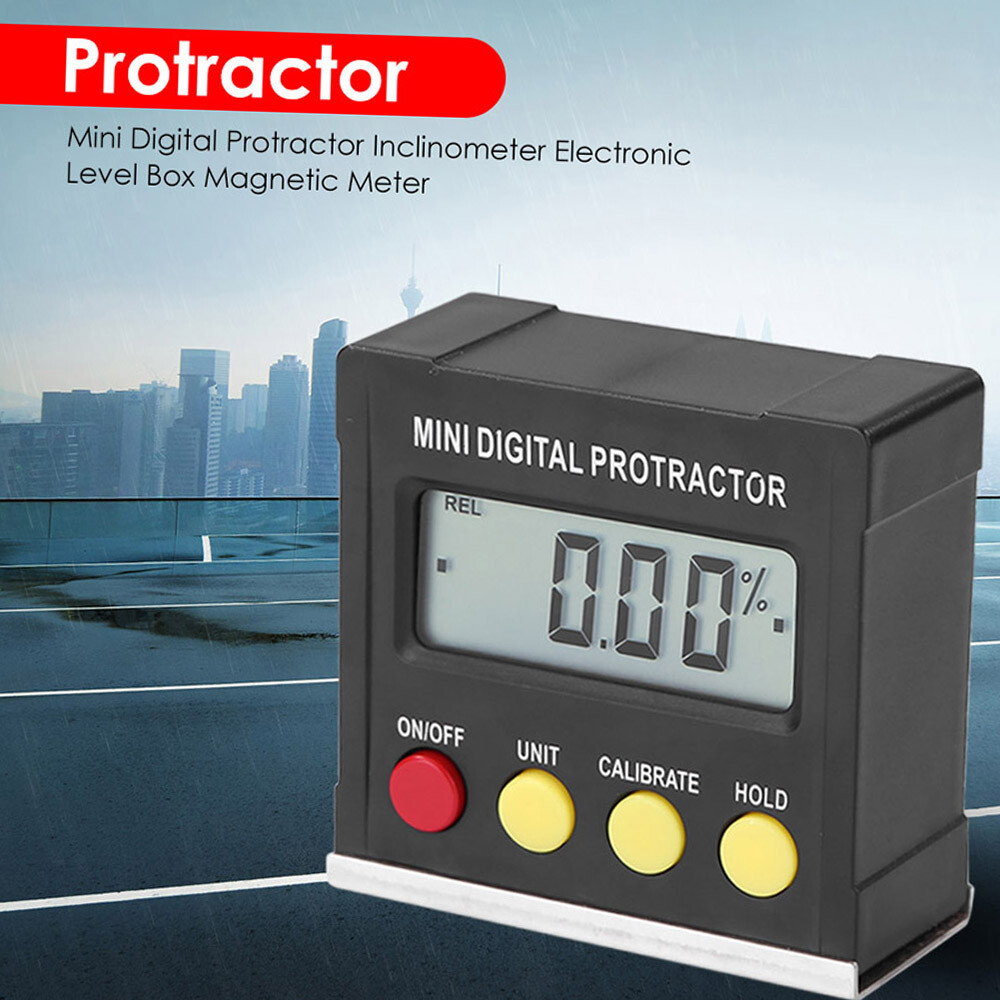 Horizontal Angle Meter Digital Protractor Inclinometer Electronic Level Box P4V5
