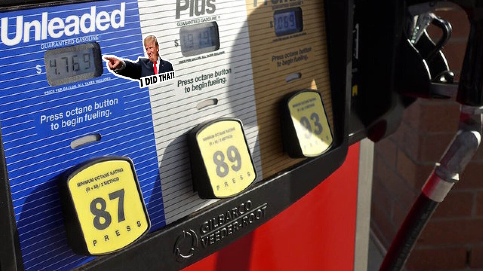 D0NALD TRUMP I DID THAT STICKER PACK FUNNY TRUMP GAS PUMP STICKER 5-1,000 pcs