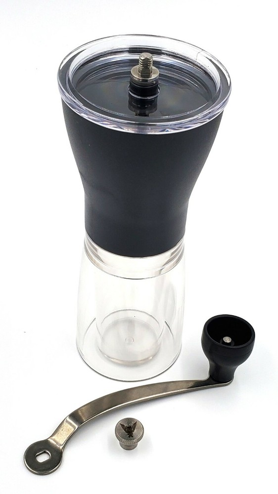 Small Manual Coffee Grinder Beans Nuts Adjustable Conical Ceramic Burr Spice