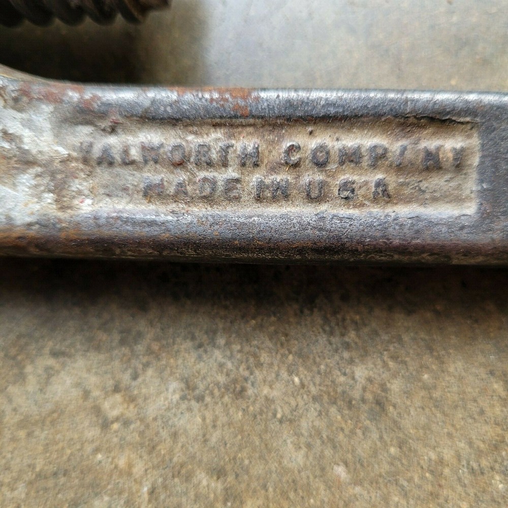 Vintage Walworth Walco Pipe Wrench 14"