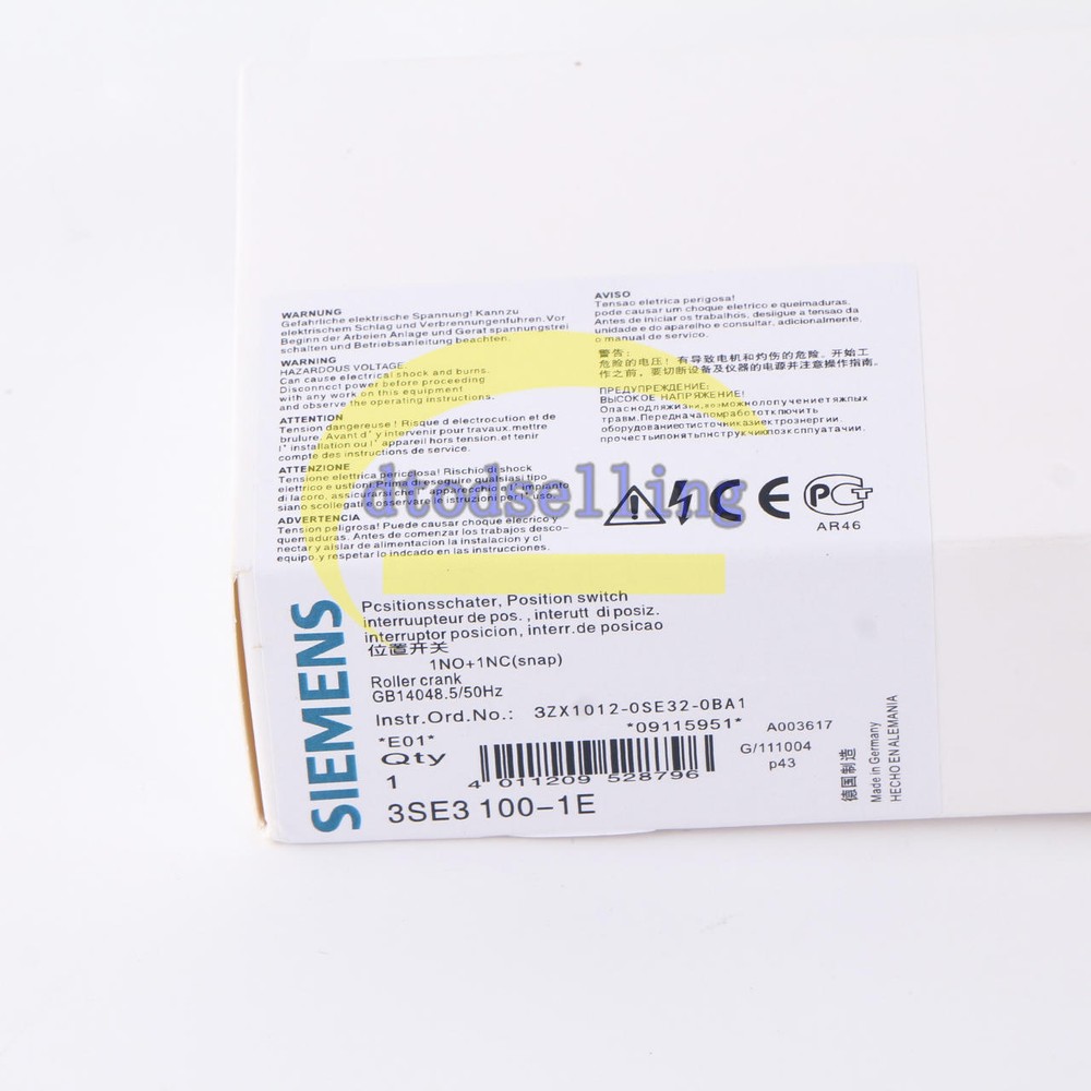 ONE New SIEMENS 3SE3100-1E Limit Switch