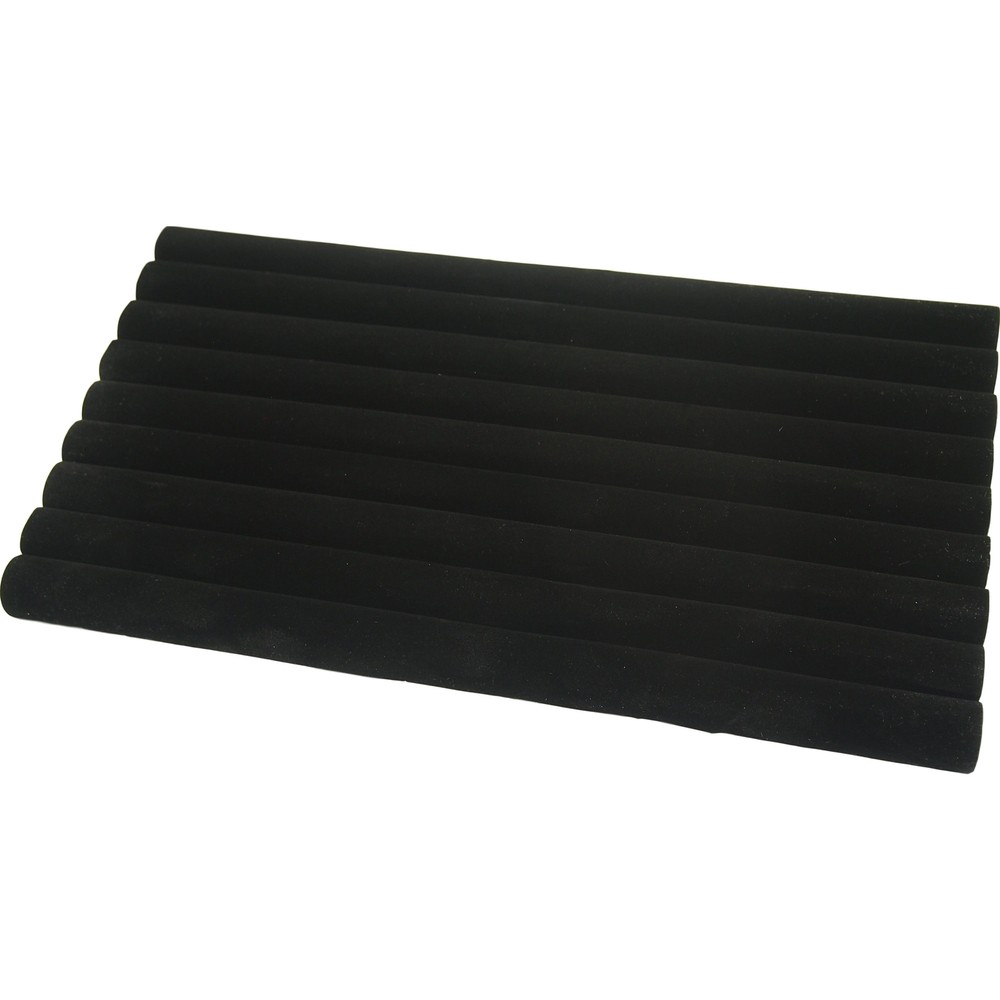Black Ring Jewelry Display Case Box Large Tray Showcase