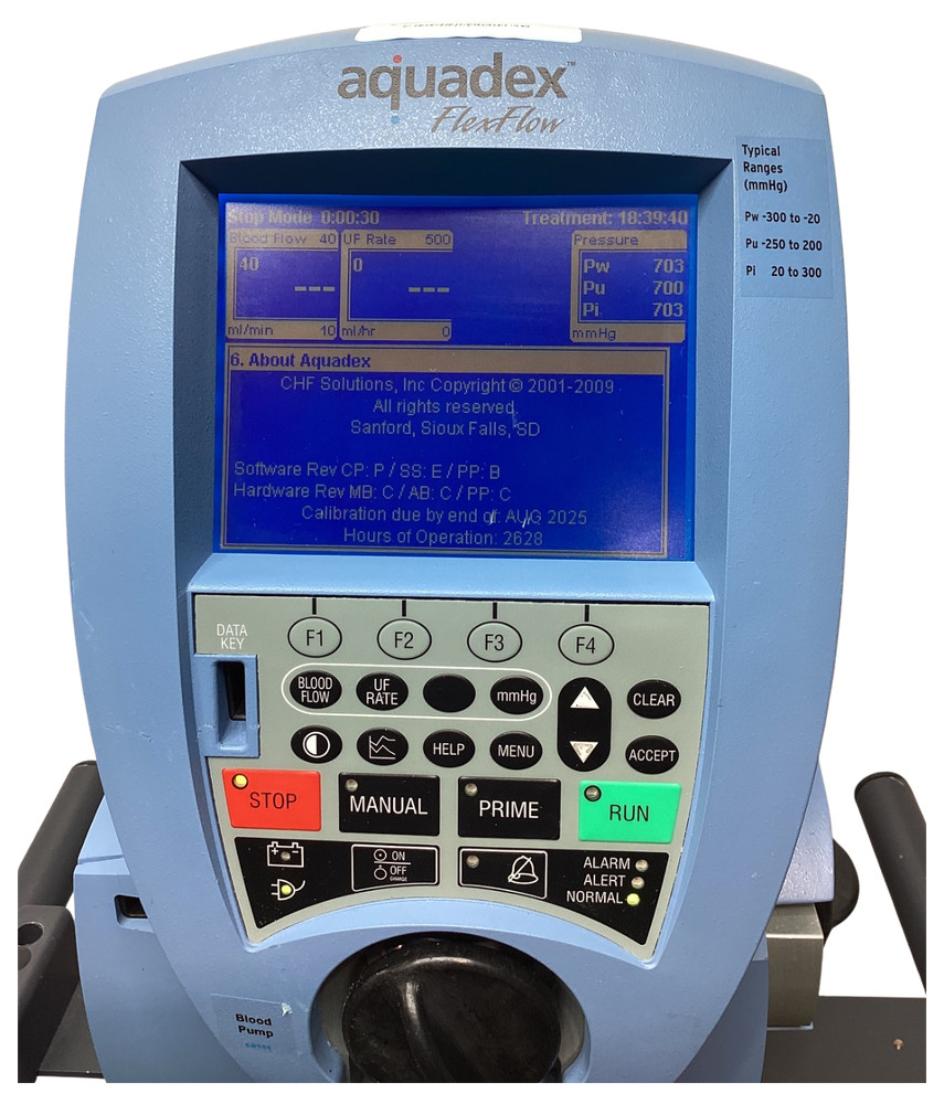 CHF SOLUTIONS AQUADEX FLEXFLOW FLUID MANAGEMNET SYSTEM !