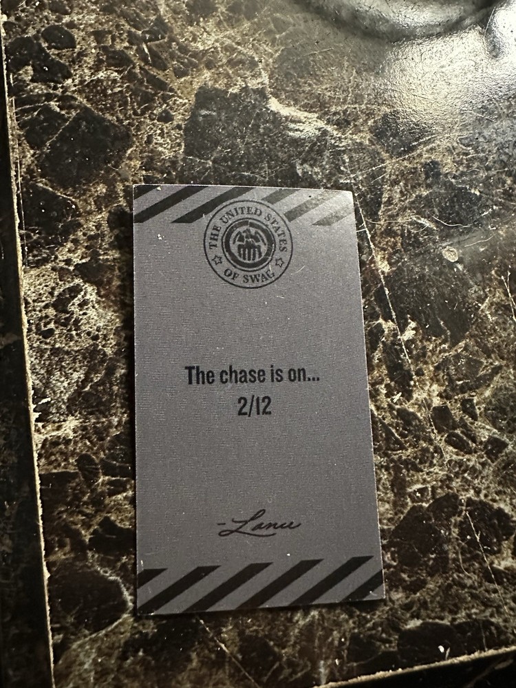 Swag Limited Edition Patch Chase Card 2/12