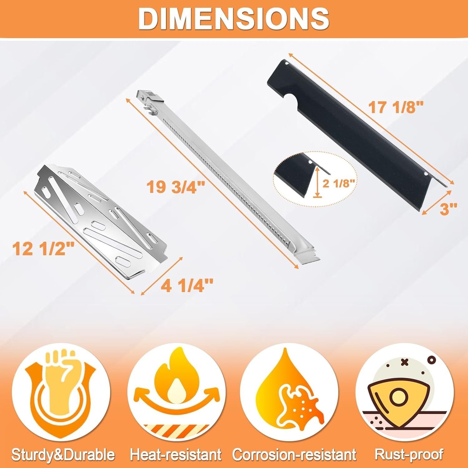 GS4 Genesis 2 Grill Parts for Weber 3 Burner GS4 Genesis II Replacement for G...