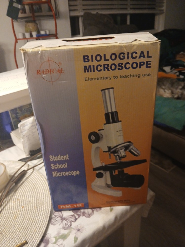 Microscope Student School Radical New In Opened Box RM-1B ELEMENTARY TO Teaching