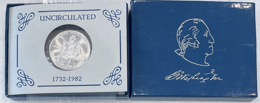 1982 D WASHINGTON HALF DOLLAR 90% SILVER IN ORP & COA