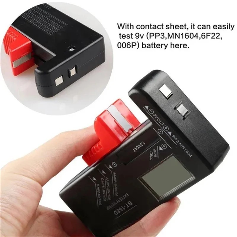 Universal Digital Battery Tester LCD AA AAA C D 9V Checker Tool