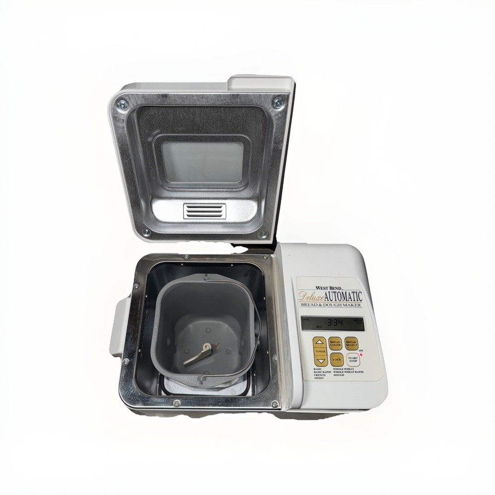 West Bend Deluxe Bread & Dough Maker Model 41050H 1.5 lb Automatic Machine