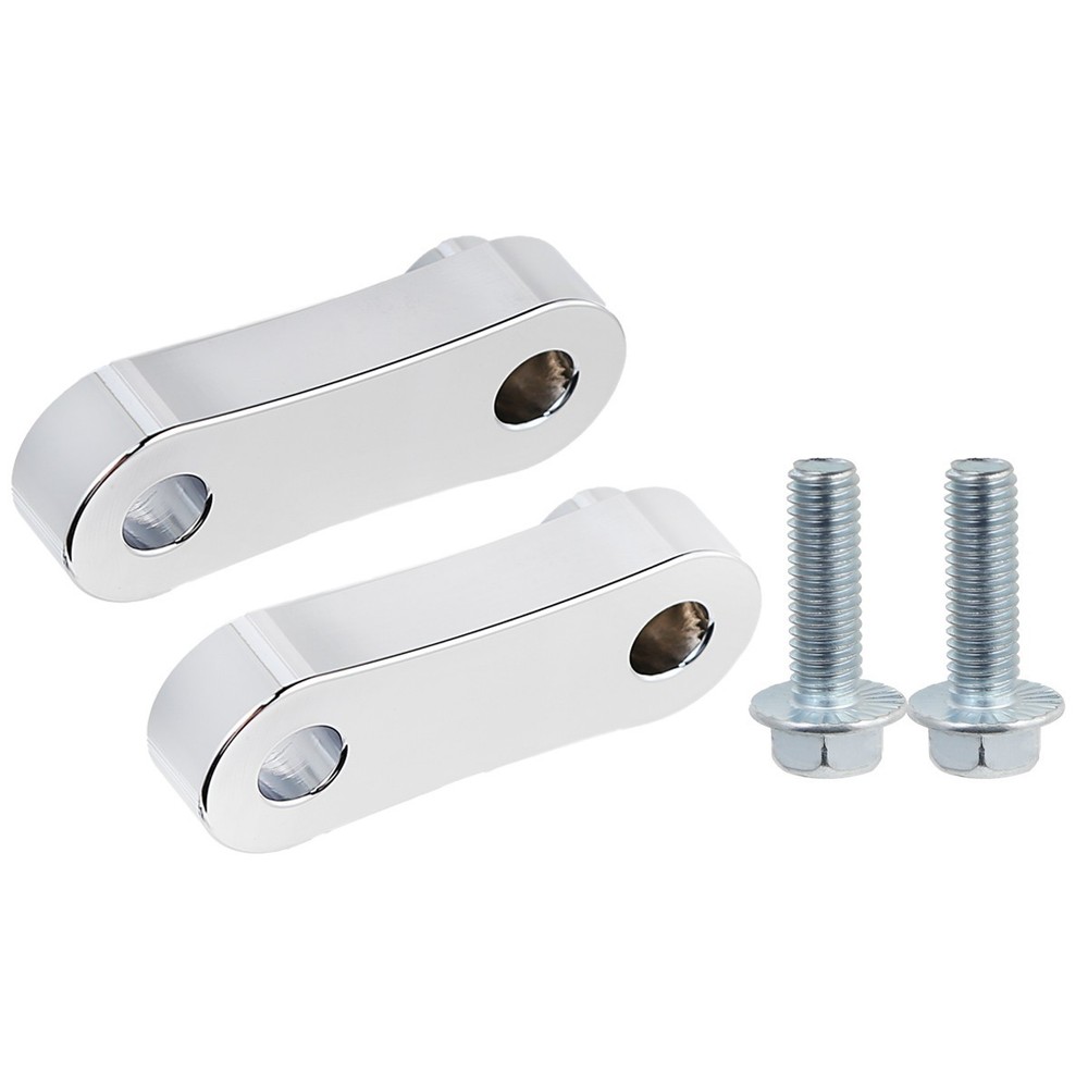 Passenger Foot Peg Riser Relocation Chrome Kit For Harley Softail 00-17