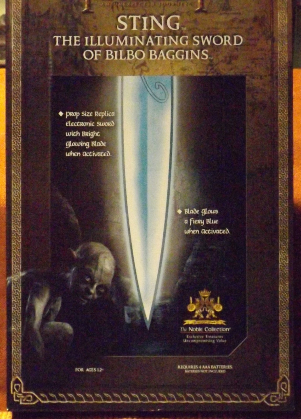 Noble Collection The Hobbit Sting Replica Illuminating Sword