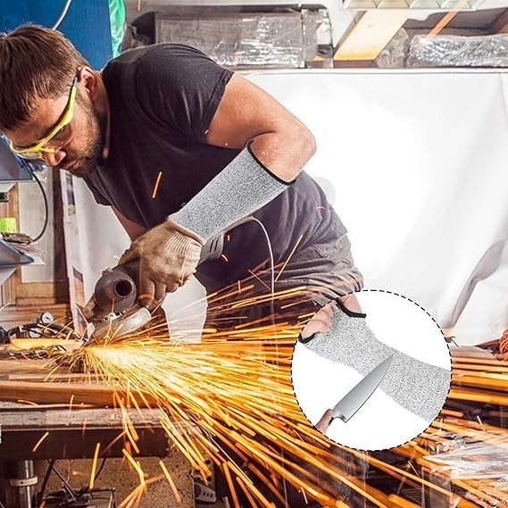 2Pcs Cut Resistant Sleeves Soft Arm Protectors for Thin Skin