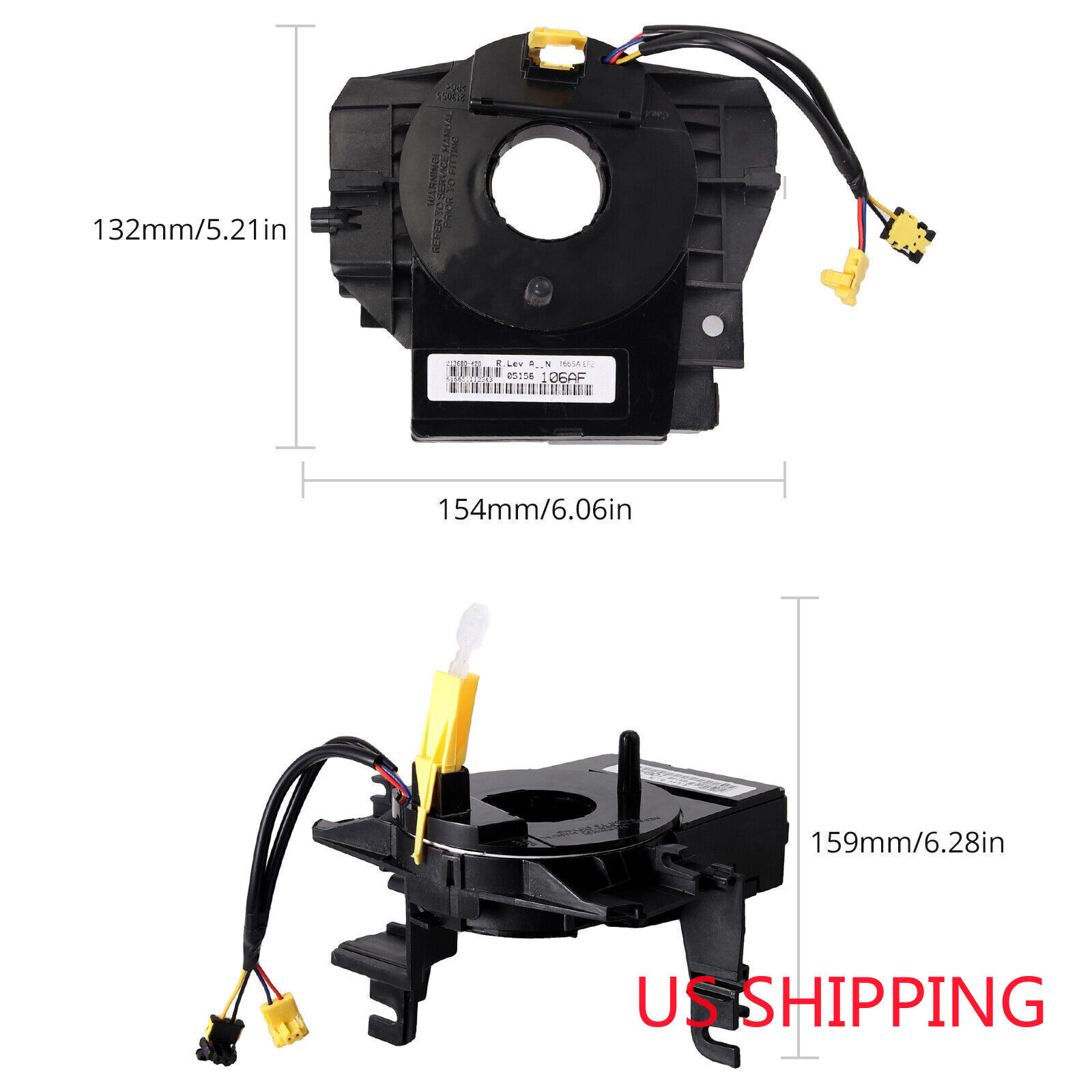 Steering Wheel Clock Spring with Angle Sensor for Jeep Chrysler Dodge 5156106AF