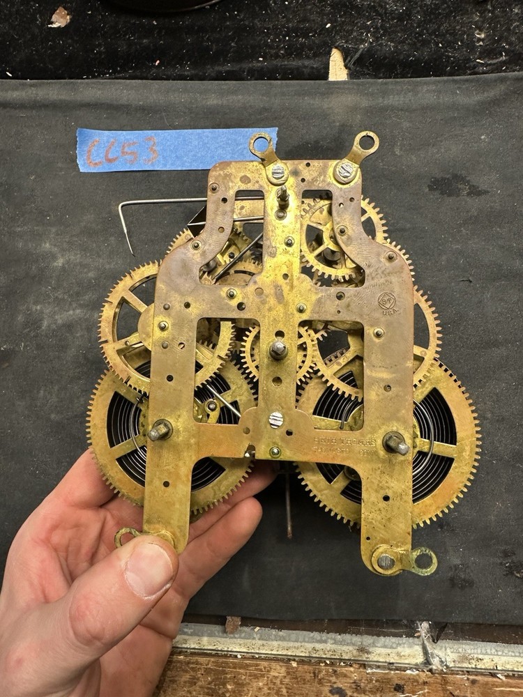 (CC53) - ANTIQUE SETH THOMAS 5 3/8 MANTEL CLOCK MOVEMENT