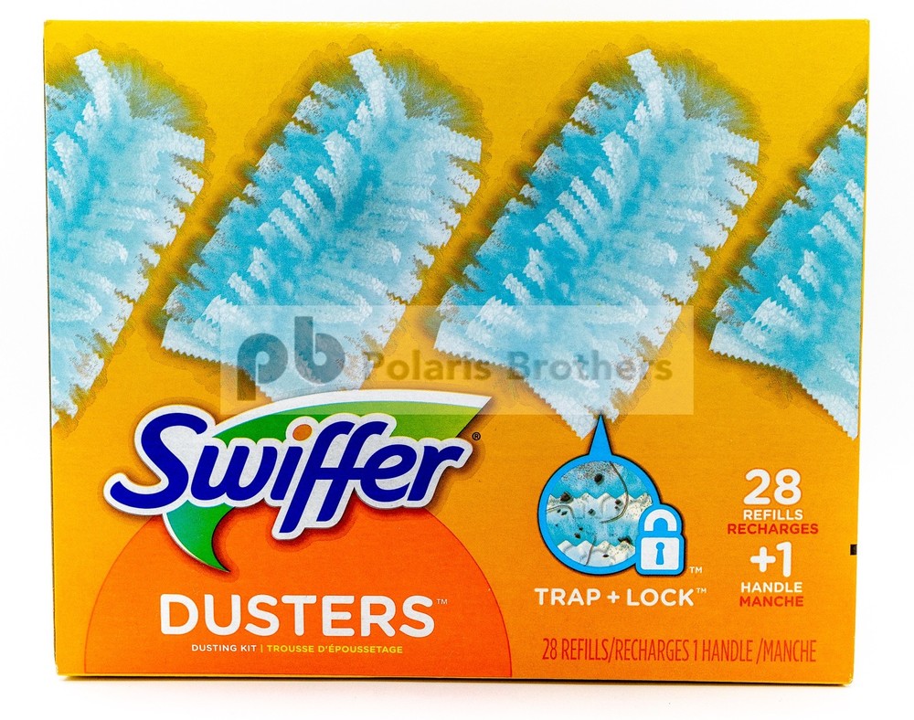 Swiffer Dusters Multi-Surface Cleaning Refills, Unscented, 28 count with Handle