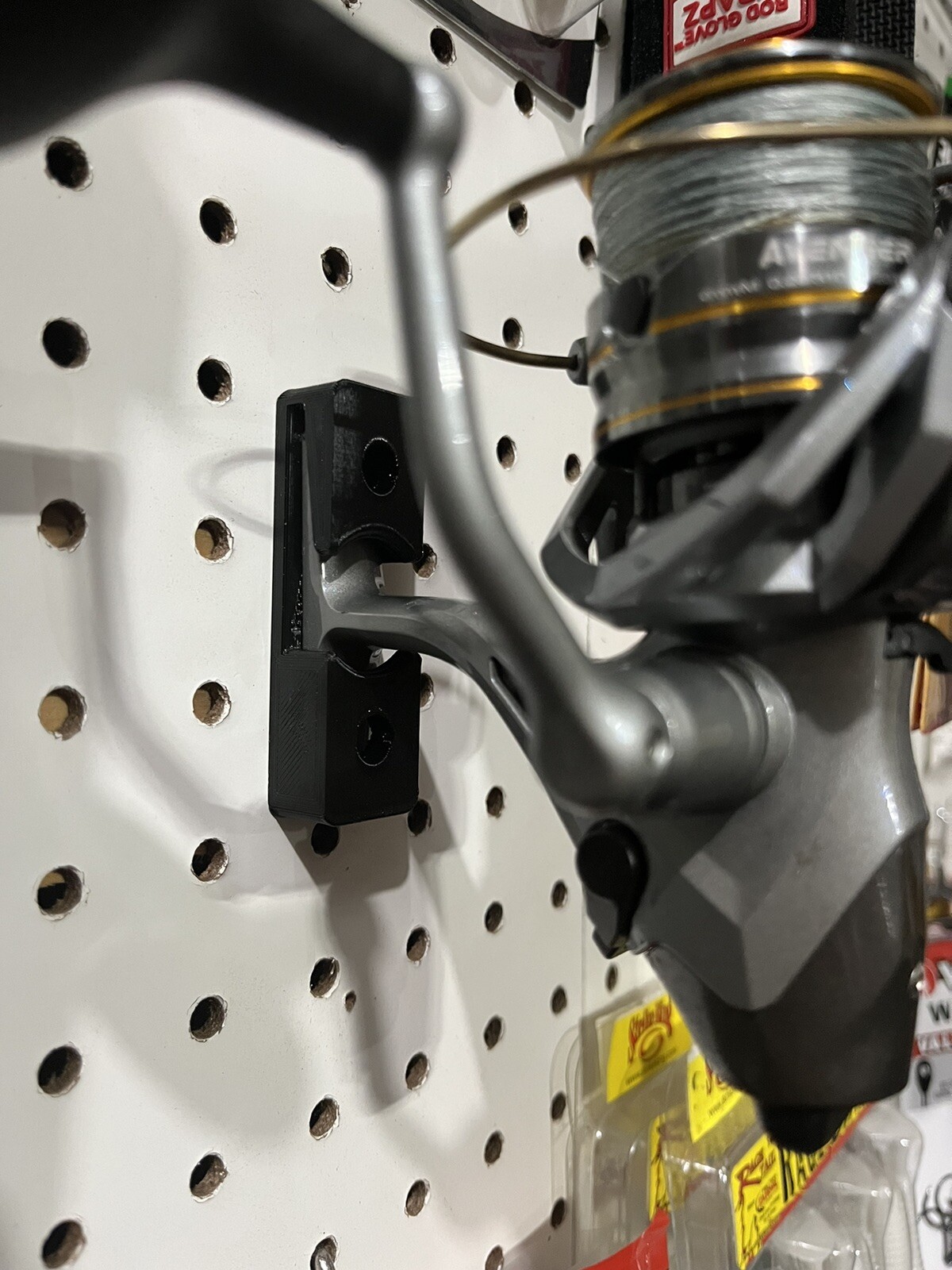 Five Pack (5X) Fishing Reel Wall Mount for Standard Spinning Reels - New Model