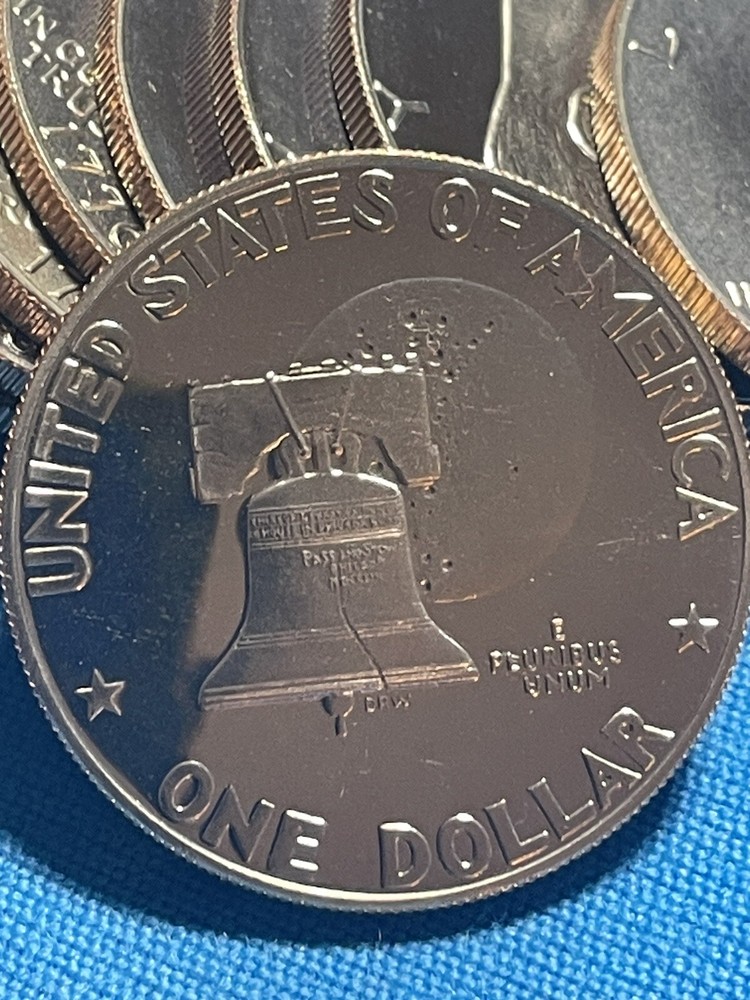 1976 S Proof Eisenhower Bicentennial “Ike Silver Dollar”. type 1
