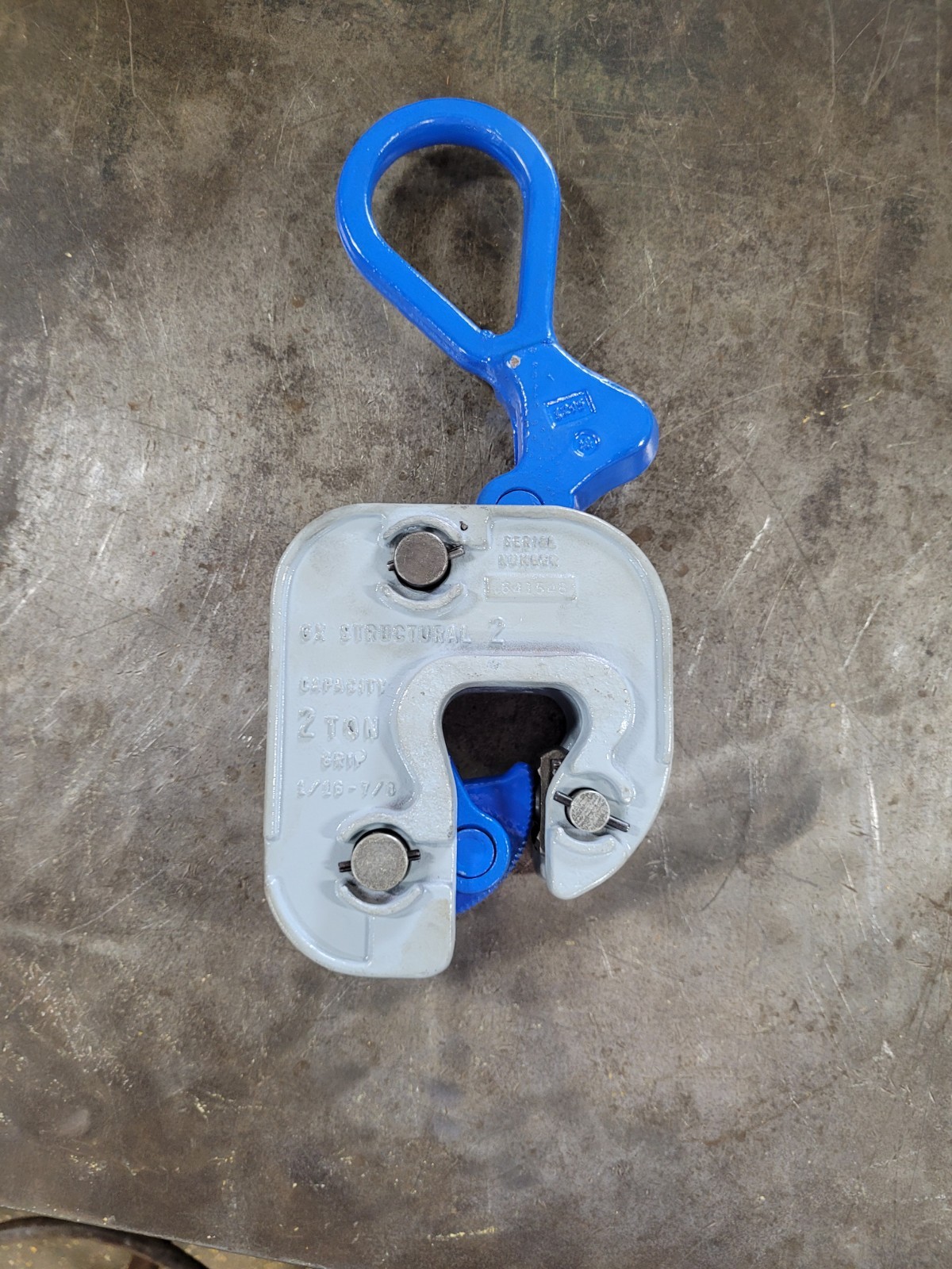 🇺🇸Lifting clamp CAMPBELL/MERRILL GX Structual, 2 ton, 1/16- 7/8" 6423108 🌐🚛