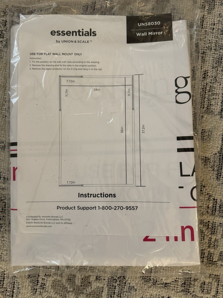 Union & Scale Wall Mirror, 37.4" x 25.2"