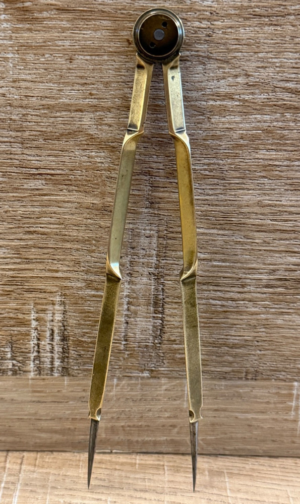 VINTAGE BRASS STANLEY DRAFTING NAVIGATION TOOL