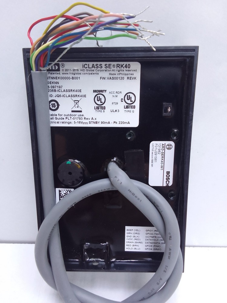 BOSCH ARD-SERK40-W1 ICLASS READER