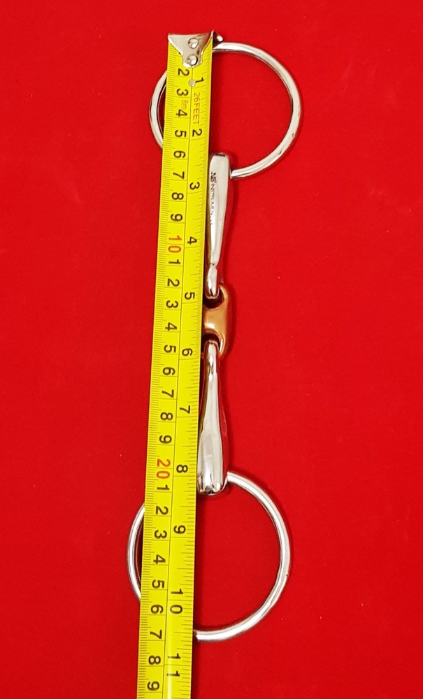 LOOSE RING SNAFFLE BIT HORSE WITH DOUBLE JOINT 5"