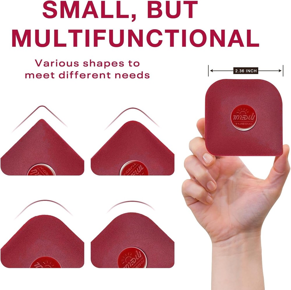 Pan Scraper, 5 Pcs Pot Scraper Plastic, 5 Pcs, Red