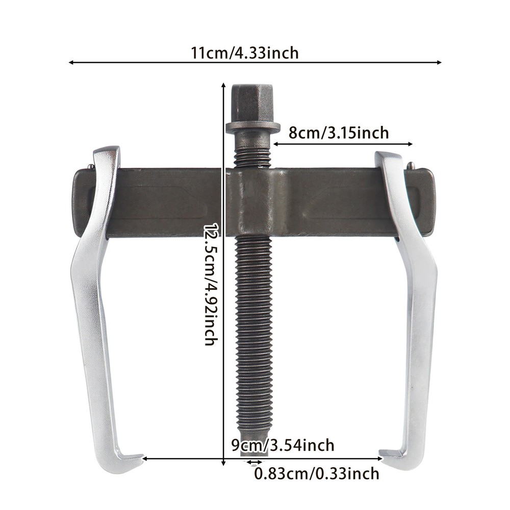 2 Claws Bearing Puller, Manual Mechanical Puller For Bearings, Gears, Pulleys