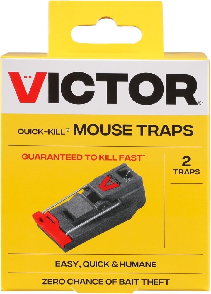 Victor M123SSR Quick-Kill Easy Set Mouse Trap - 6 Reusable Mouse Traps