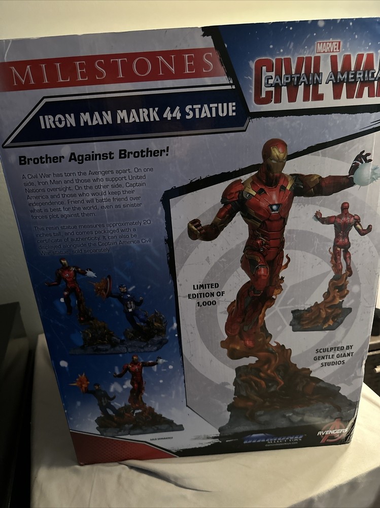 Captain America Civil War Iron Man Statue Marvel Milestones Diamond Select