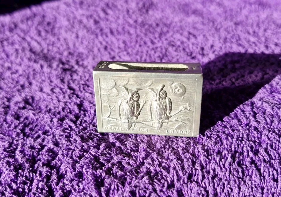 1898 OSWALD FITCH SILVER MATCHBOX