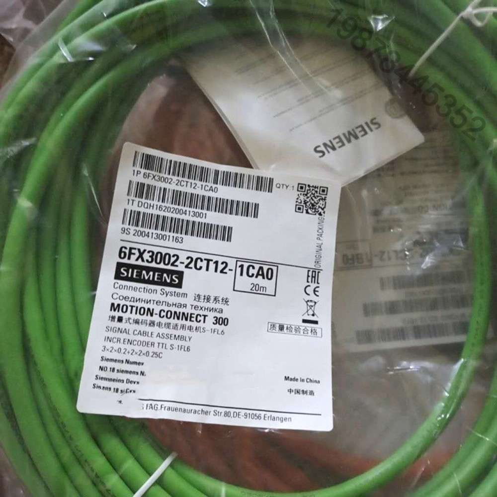 NEW 20m Siemens 6FX3002-2CT12-1CA0 S-1FL6 Motor Incremental Encoder Cable