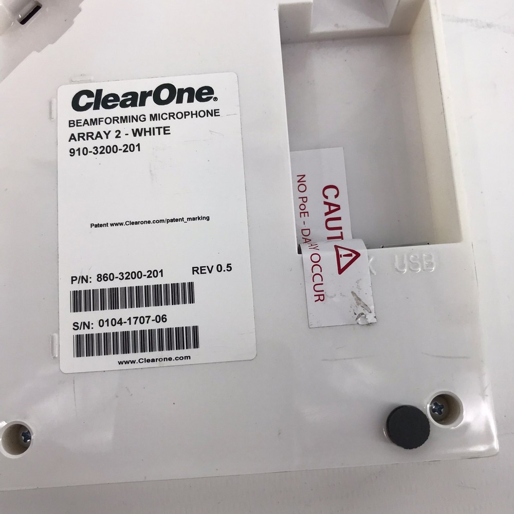 ClearOne Beamforming Microphone Array 2 White 860-3200-201 #AP2215