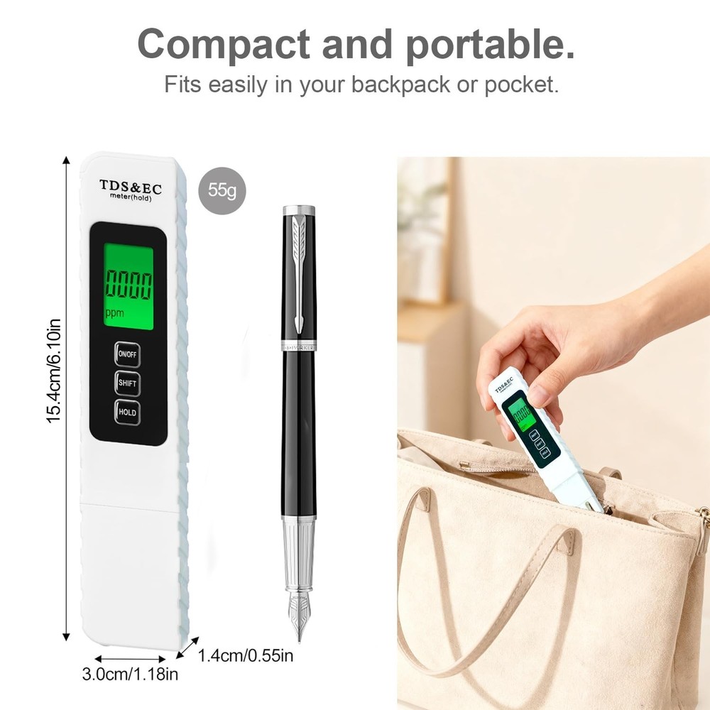 Multi-Function TDS Meter for Accurate Water Quality in Aquariums and RO Systems