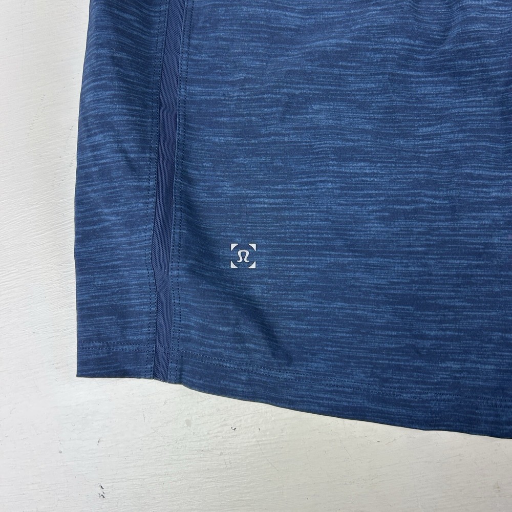 Lululemon Gym Shorts Mens Large Athletic Drawstring Workout Lined Blue