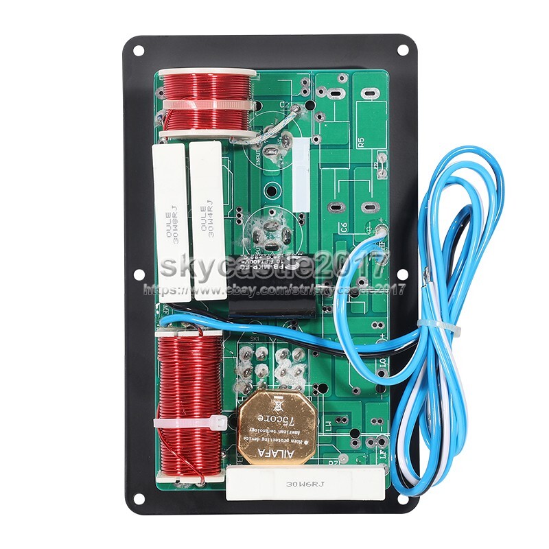1pcs 800W High-Low 2 Way Speaker Frequency Divider Crossover Filter Junction Box