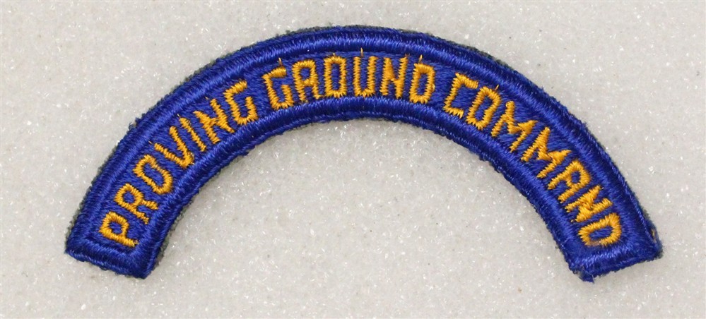 Army Air Force Patch 4928 - Proving Ground Command tab - WWII era
