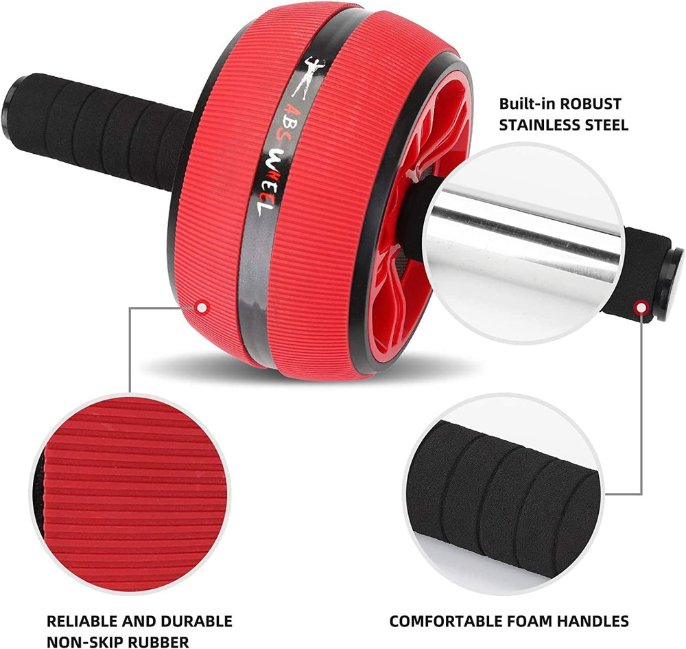 Ab Roller Wheel, Abs Workout Equipment for Abdominal & Core Strength Training, E