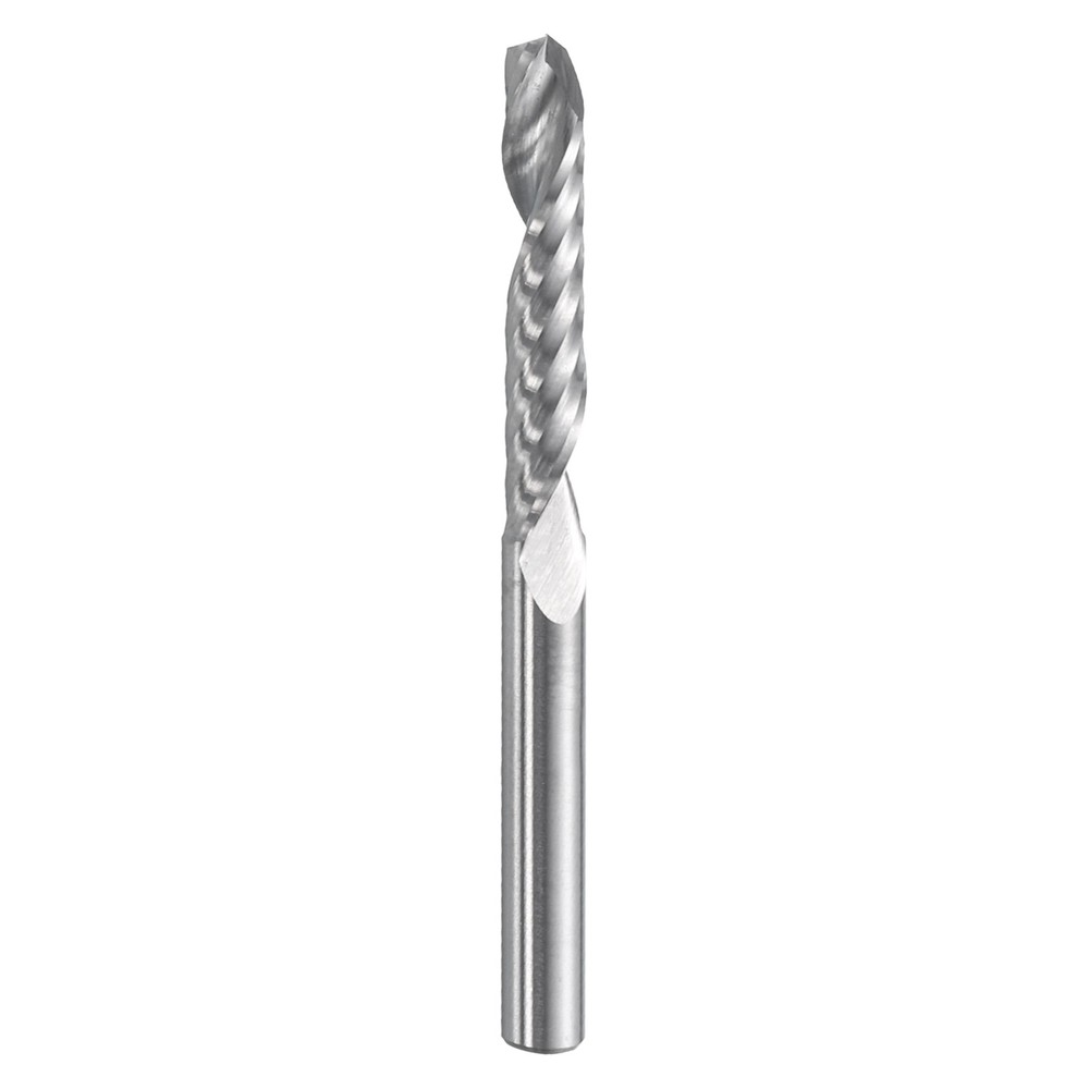 Spiral Router Bit 1/8"x3/4"x1/8"x1-1/2" 1 Flute Solid Carbide CNC End Mill